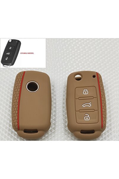 Fabrikasyon غطاء مفتاح فولكس فاجن سيليكون 3 مفاتيح (OEM)