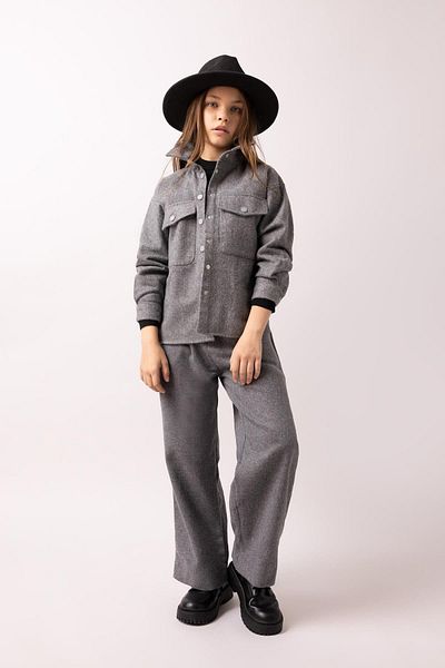 DeFacto Girl's Oversize Fit Wide Fit Flannel Long Sleeve Shirt A9228A823Wn