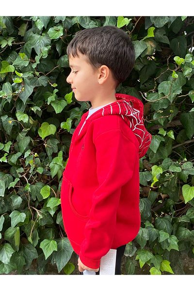 Gigas Polar Spiderman Lighted Licensed Boy's Cardigan