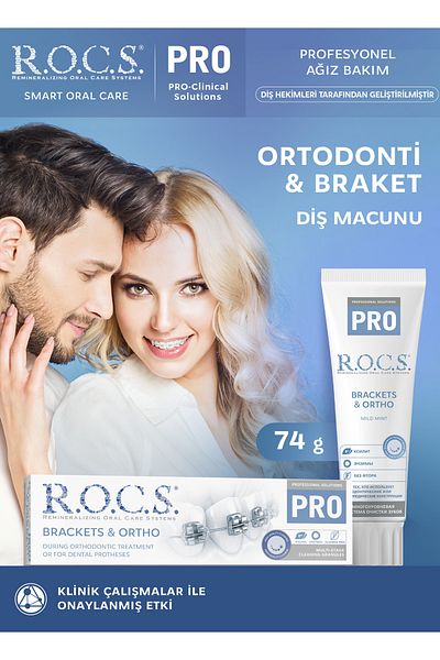 R.O.C.S. معجون أسنان برو براكيتس آند أورثو (74 جم)