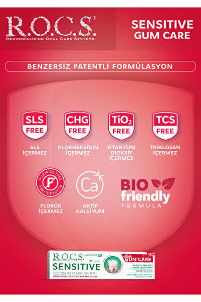 R.O.C.S. R.O.C.S. Sensitive Artı Diş Eti Bakımı Klorofilli Diş Macunu – 94gr