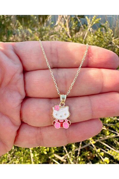 Kids fashion in Love HELLO KİTTY MİNELİ ALTIN KAPLAMA 925 ayar GÜMÜŞ KOLYE
