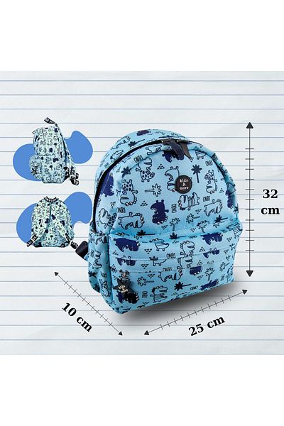 kids A more Dino Men's Backpack Blue