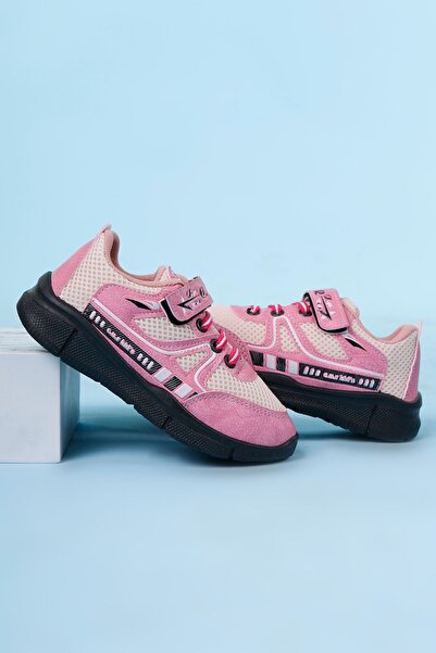 lord's ayakkabı أحذية رياضية للأطفال باللون الوردي الفاتح للجنسين