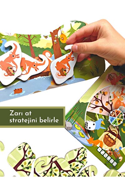 DoerKids Sinsi Sincaplar 3d Eğitici Strateji Kutu Oyunu | Sneaky Squirrel