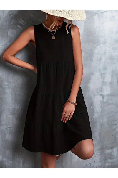 Moka Shopin Γυναικείο φόρεμα Aerobin με λαιμόκοψη