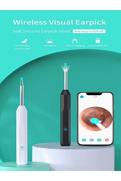 Bebird Kablosuz WiFi Kulak Temizleme Çubuğu Otoskop Kamera Akıllı Görüntülü K...