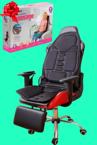 xolo Ofis Koltuk Masaj Minderi Aleti Titreşimli Kumandalı 8 Fonksiyonlu Tüm Koltuklara Uyumlu