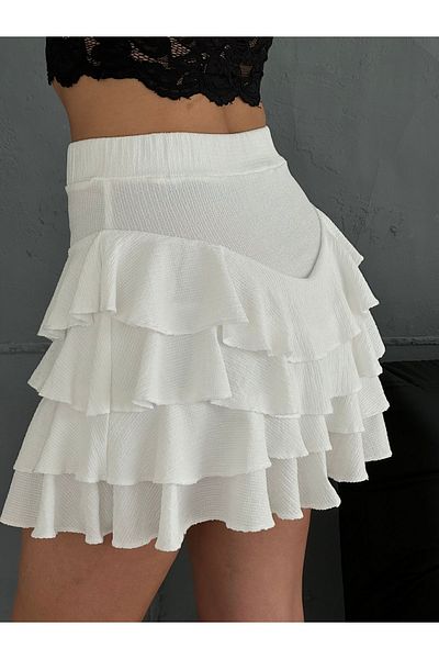 moda armanc Fustă albă Mykonos