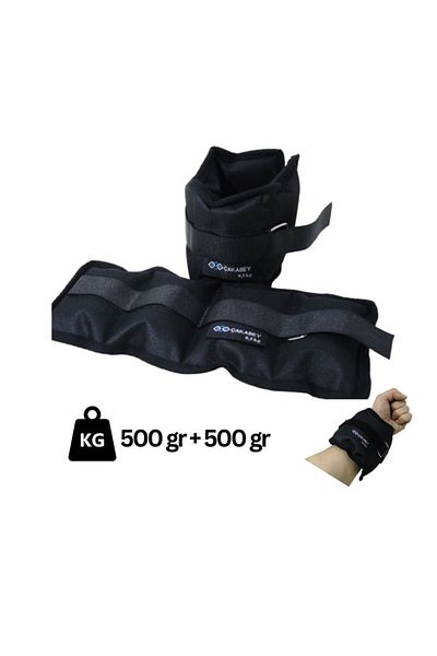 ÇAKABEY Hand-Foot Wrist Weight 500 gr Black Pair (2 PCS)