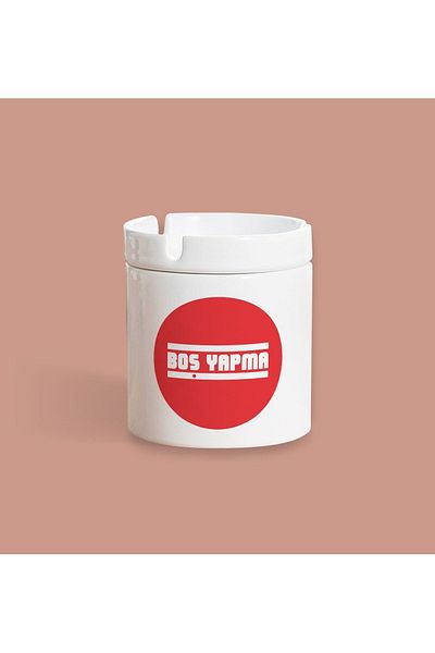 İştebuhediye Κενό τυπωμένο άοσμο κεραμικό κομψό τασάκι