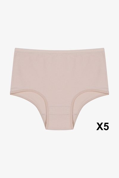 koza iç giyim Chiloți din Lycra cu talie foarte înaltă, 5 piese