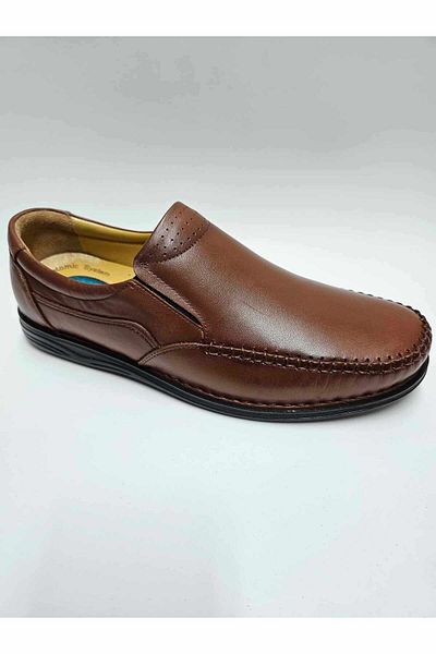 Luis Figo GENUINE Leather Tan Color Large Men's Shoes - (45-46...) Size Laces