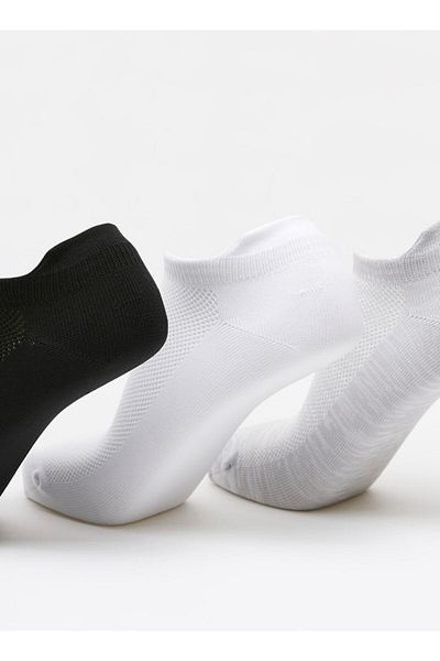 Dash Textured Ankle Length Sports Socks - Set of 3