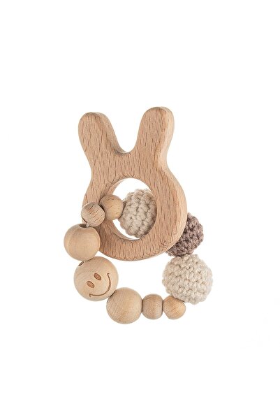 Wellgro Cuddly Amigurumi Tavşancık Diş Kaşıyıcı-vizon