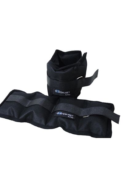 ÇAKABEY Hand-Foot Wrist Weight 500 gr Black Pair (2 PCS)