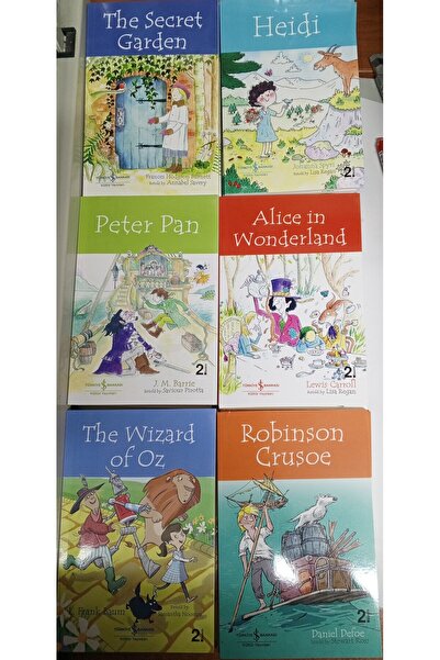 TÜRKİYE İŞ BANKASI KÜLTÜR YAYINLARI ingilizce hikaye kitabı-6 kitap