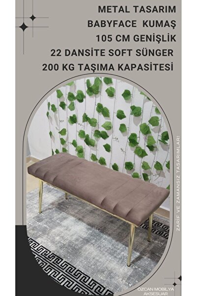 ÖZCAN METAL GOLD Metal Ayaklı Metal Kasalı Bench Mutfak Salon Antre Yatak Oda...