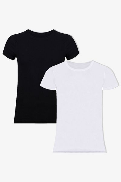 koza iç giyim Ανδρικό T-Shirt 2 τεμαχίων Basic Lycra