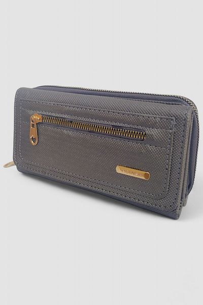 Lederax Gray Leather Hand Wallet Womenld163