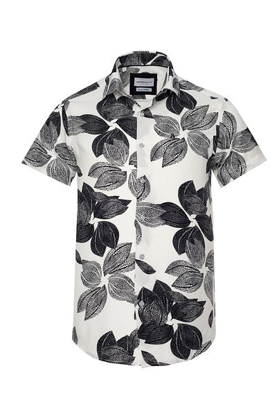 marufshop Plus Size Men's Viscon Shirt - 118-191 Kilo, Short Sleeve, No Pocket