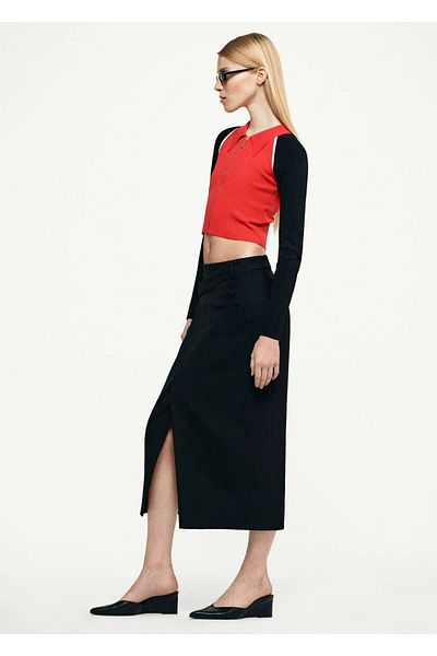 MANGO Woman Кожени обувки с остър нос