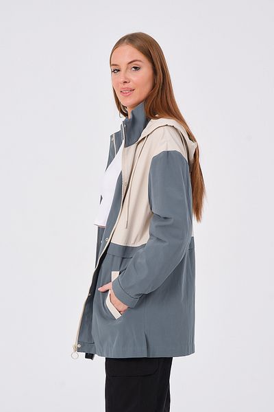 PIQUE Green Women's Coat - Hooded and Unlined