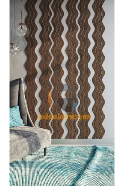 tsddekorasyon Tsd Dekorasyon Ahşap Şerit Duvar Panelleri Dalgalı