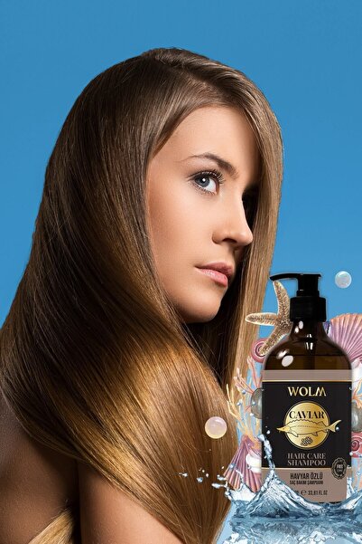 WOLM 1000 ml Caviar Essence Hair Care and Renewal Shampoo - Omega and Protein Depot Helps Hair Growth