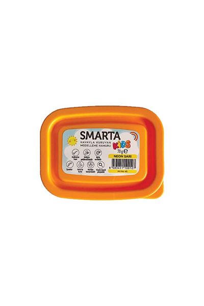 Smarta 70 gr Neon Yellow Air Dry Modeling Dough - Kids