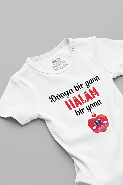 Overoz بدلة أطفال مصنوعة من القطن العضوي بنسبة 100% - عمتي جنبًا إلى جنب، مكتوبة بادي، بدلة داخلية بأزرار كبس 5716