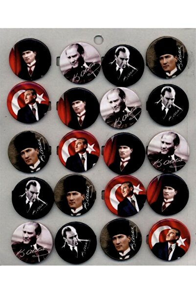 Genel Markalar ATATÜRK 20 ADET Yeni Rozet 100. YIL