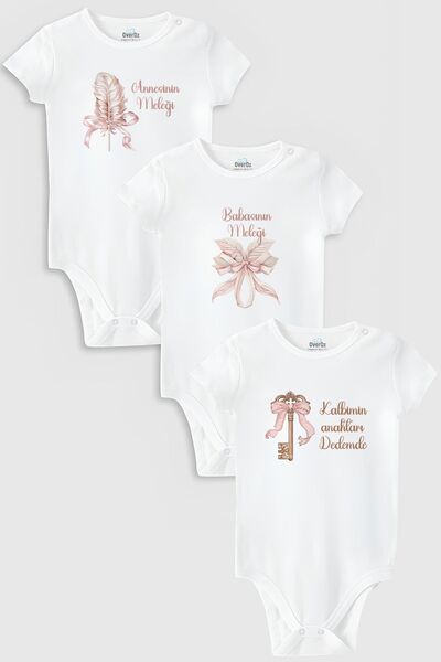 Overoz طقم بدلة أطفال مكونة من 3 قطع من القطن العضوي بنسبة 100% من Angel of t...