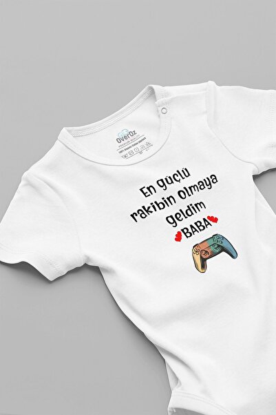 Overoz Strongest Organic Cotton Baby Body - Playstation Short Sleeve, I'm Her...