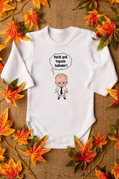 Overoz Organic Cotton Boss Baby Body - Long Sleeve, Handle My Aunt, Bodysuit ...