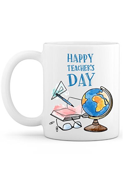 OXVİN هدية كوب قهوة لعيد المعلم السعيد إصدار خاص (مفرد) من السيراميك
