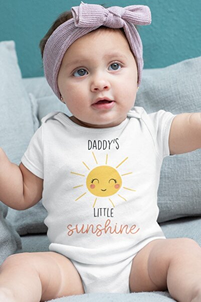 Overoz Little Sunshine Printed Organic Cotton Baby Bodysuit - Bodysuit, Short...