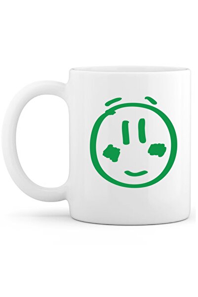 OXVİN كوب القهوة الخجول إيموجي إصدار خاص (مفرد) بورسلين