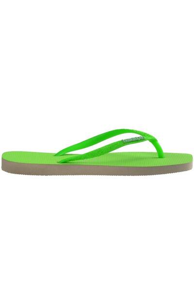 Havaianas Neon Green Glitter Slippers - 4148927 -7179