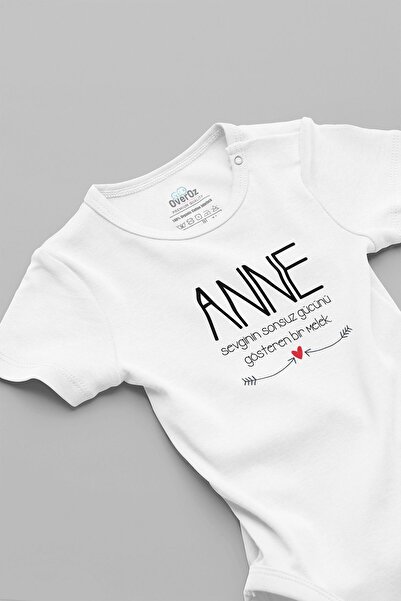 Overoz بدلة أطفال بطبعة ملاك للأم - بدلة قطعة واحدة من القطن العضوي بنسبة 100...