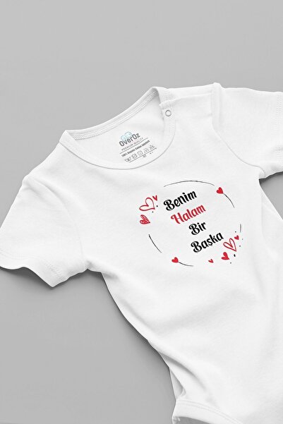 Overoz My Aunt Is A مطبوعة من القطن العضوي للأطفال - Zıbın 5699