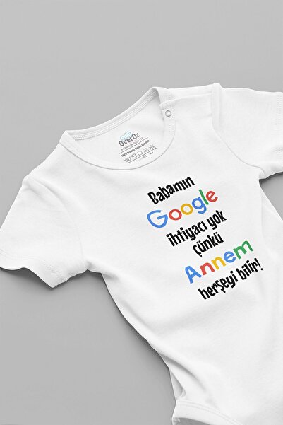 Overoz بدلة أطفال Mom Knows Everything - مصنوعة من القطن العضوي بنسبة 100%، م...