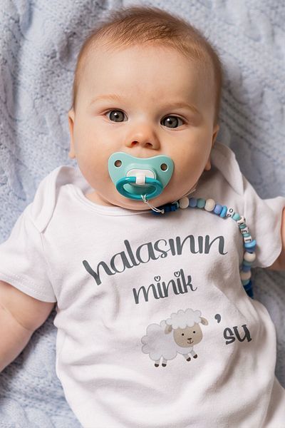 Overoz Organic 100% Cotton 3-Piece Baby Body Set White Baby Bodysuit with Snap Fasteners Triple 5135h-5137-5165