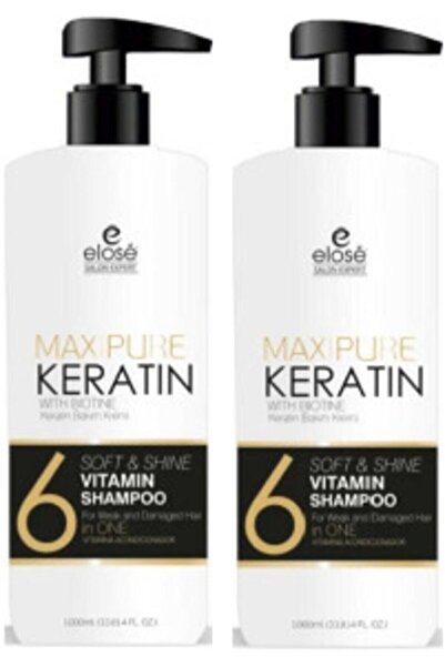 Elose Keratin Özlü Saç Bakım Şampuanı 1000 Ml (2 Adet)