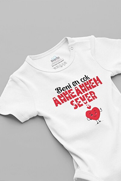 Overoz Grandma Lovers Printed 100% Cotton Organic Baby Bodysuit - Zıbın Jumps...