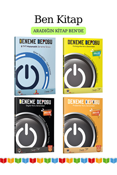 Acil Yayınları Deneme Deposu TYT Matematik - Fonksiyonlar - Sayılar - Problemler Konu Denemeleri 2024
