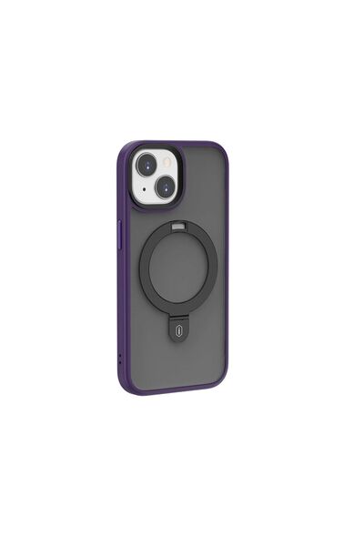 WIWU iPhone 15 Plus Uyumlu Kılıf Wiwu ZMM-010 Magsafe Şarj Özellikli Mat Arka...