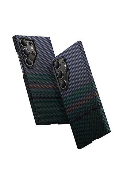 Benks Galaxy S24 Ultra Uyumlu Kılıf Magsafe Şarj Özellikli Karbon Fiber Benks...