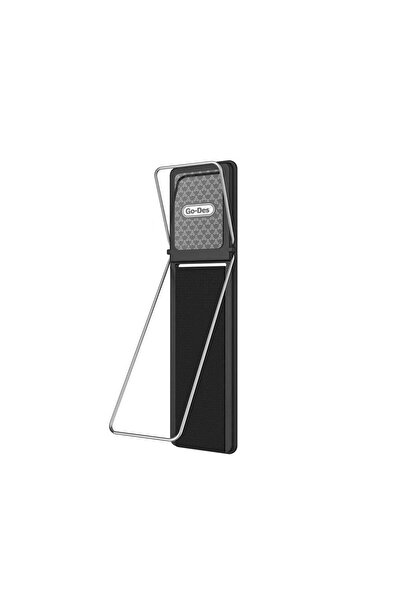 Go-Des Telefon Standlı Magnetik Yüzük Tutucu Aparat Go Des GD-G086 4in1 Siyah
