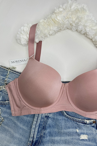Morensa Σουτιέν Plus Size Gathering Underwire C Cup - Πούδρα